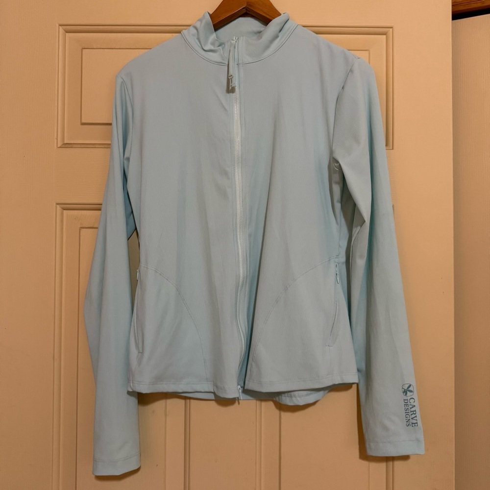 Carve Designs Women's Light Blue Jacket